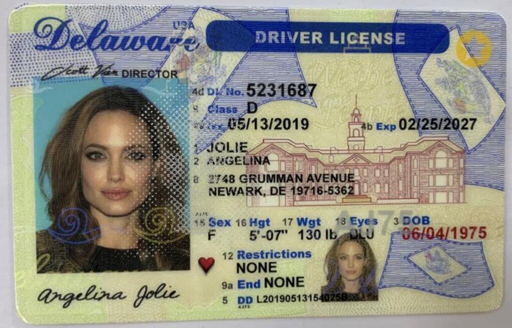 Fake Driving License - Delaware