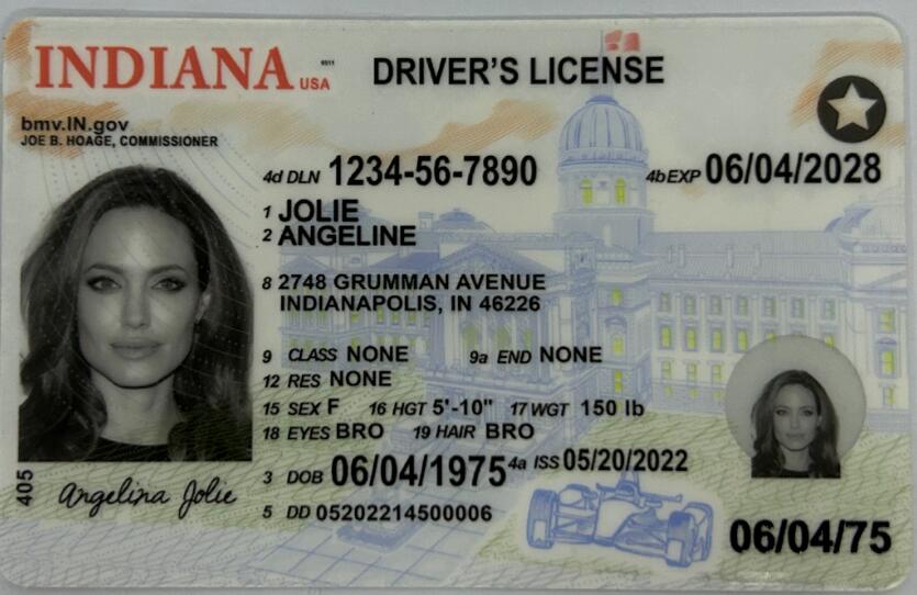 Fake Driving License - Indiana
