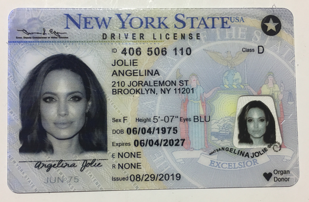 Fake Driving License - New York 